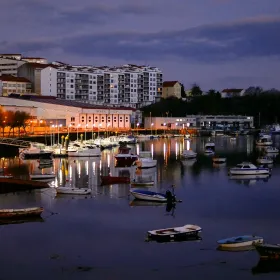 Anochecer en la bahía de Pontedeume